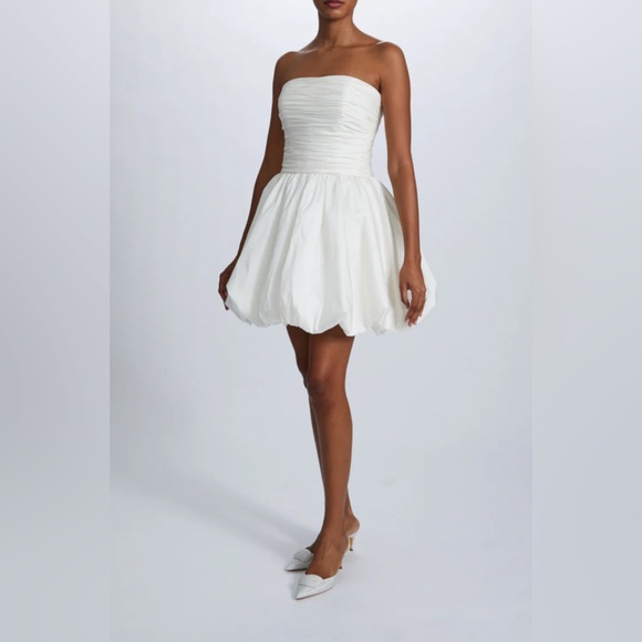 Amsale Taffeta Mini Dress - Picture 3 of 6